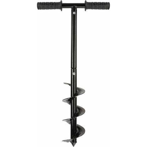 Garten-bohrer-set, Erdbohrer Mit Rutschfestem Griff, Gartenbohrer, Spiralbohrer Für Bohrmaschine, Schneller Zaunpfosten, 10 X 60 Cm