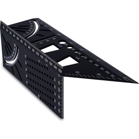 3d-winkelmesser Für Gehrungen - Winkelmarkierung Von 45° Bis 90°, Universelles Multifunktions-lineal Aus Aluminiumlegierung Für Die Werkzeugbearbeitung