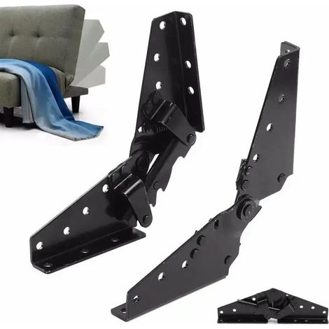Enowelir Verstellbares Möbelscharnier, Klappbett, Gelenk Für Faulen Sofa, 3-positionen-winkelmechanismus, Halterung, 2 Sets