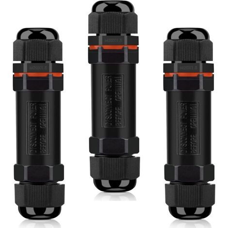 Wasserdichte Kabelverbinder, Wasserdichte Abzweigdose Für Außen Ip68, Wasserdichter Elektrischer Verbinder, 3er-set, Wasserdichter Elektroanschluss Mit 3 Adern Für Kabel Ø 6-12 Mm