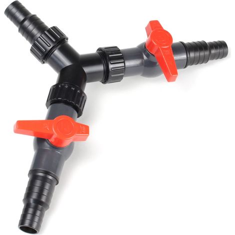 Y-verteiler 20/25 Mm Für Teichschlauch (3/4" / 1") Mit Regelventil
