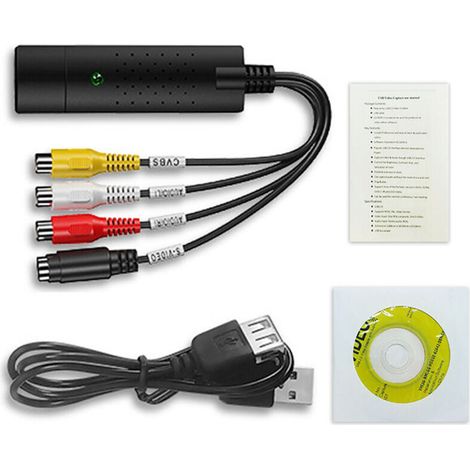 Vhs-zu-digital-konverter, Usb 2.0 Video-konverter, Audio-capture-box, Vhs-videorecorder Und Tv-zu-digital-konverter, Unterstützt Win 7/8/10