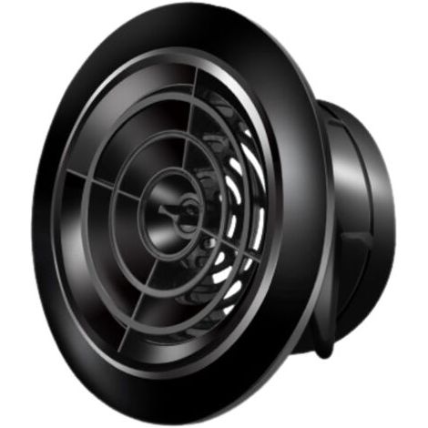 Rundes, Schwenkbares Lüftungsgitter Für Küche Und Bad, Für 100 Mm Durchmesser, Schwarz