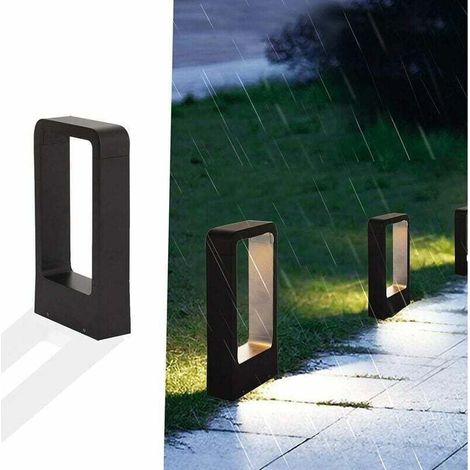 Led-steckdosenleuchte 7w 3000k Ip65 Terrasse Außenbeleuchtung Garten Lampe Schwarz Design Warmweiß Leuchte Wasserdicht Deko Ip65-3016cm-
