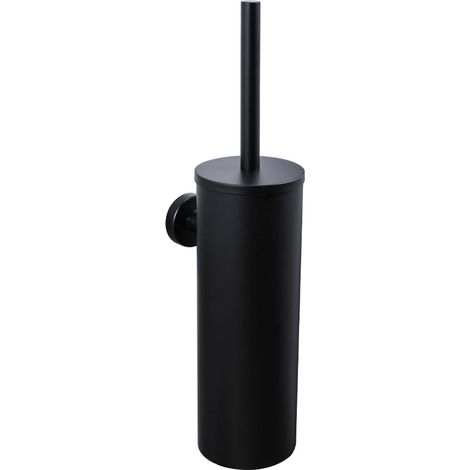 Edelstahl-toilettenbürste Mit Wandhalterung, Antibakterielle Wc-bürste Mit Halter, Toilettenbesen Für Die Toilette (schwarz)