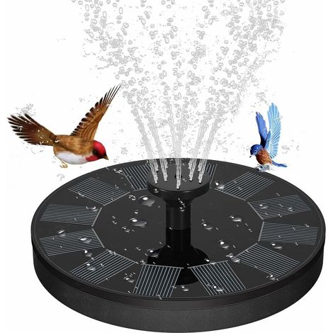 Solarbrunnen, Solarbetriebener Außenbrunnen Für Den Garten, Solarpumpe Für Teiche, Zierbrunnen Für Gartenteiche, Vogelbad, Dekoration Für Fischteich, Teich Und Garten-patio