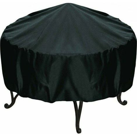 Schutzhülle Für Runden Feuerkorb/grill, Wasserdicht, Winddicht, Reißfest, Aus 210d Oxford-gewebe, Abdeckung Für Feuerstelle/grill (120x75cm)