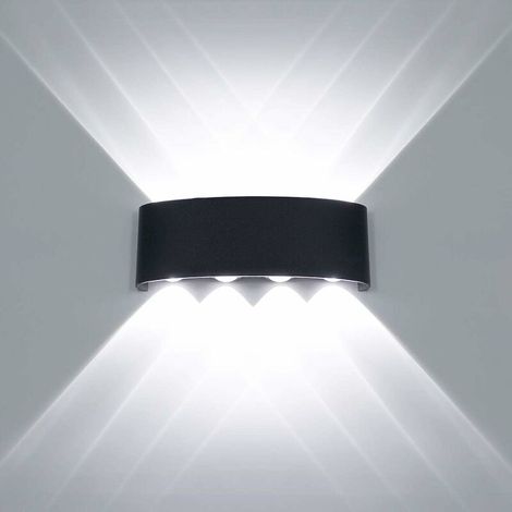 Moderne Led-deckenleuchte, Wasserdicht, Aus Aluminium, Runde Wandleuchte Für Innen- Und Außenbereich, Flur, 8w, Schwarz