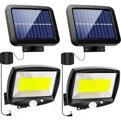Solar-außenbeleuchtung, Solarlampe Für Den Außenbereich Mit Bewegungsmelder, Led-solarleuchte Für Den Garten Mit Detektor, Wasserdichter Kabelloser Spot Ip65 Mit 3 Modi Für Terrasse Und Garage