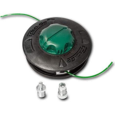 Schwarzer Rasentrimmerkopf – Hochfester Legierter Stahl – Lhf-adapter M10 X 1,25 – Kompatibel Mit Mehreren Marken