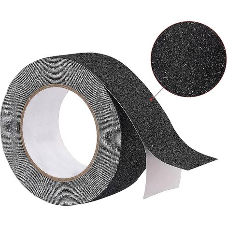 Rutschfeste Treppenband 5 M X 2,5 Cm, Schwarzes Rutschfestes Klebeband, Selbstklebendes Rutschfestes Band Für Innen- Und Außenbereich, Wasserdichtes Rutschfestes Klebeband