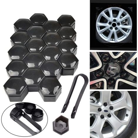 Abdeckkappen Für 17-mm-muttern – 20er-pack Kunststoffkappen – Sechskantschutz Für Radschrauben – Einfache Montage