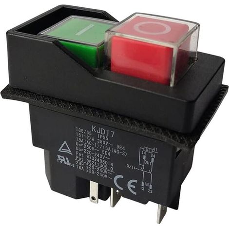 Elektromagnetische Schalter, Drucktastenschalter Für Gartengeräte Kjd17 220v 5-polige Klemmen