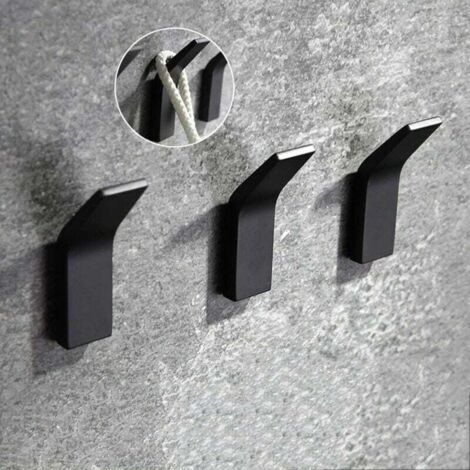 3-teiliger Selbstklebender Wandhaken – Rostfreies, Wasserdichtes Aluminium – Nagelfreie Installation – Tragkraft Bis Zu 20,4 Kg – Für Badezimmer Und Küche