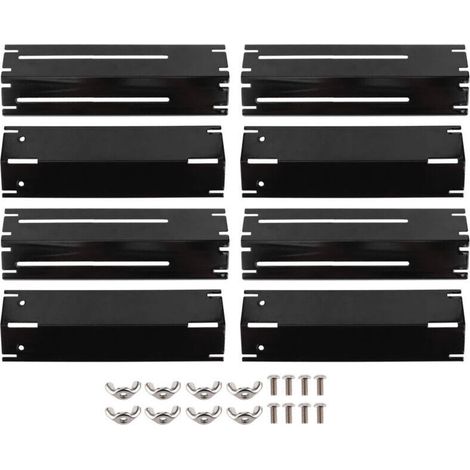 30-53 Cm Universeller Wärmeverteiler Für Charbroil, Landmann, Enders, Taino, Barbecook, Proficook, Brinkmann, Edelstahl-flammenverteiler-ersatzteil, 4er-pack, Schwarz