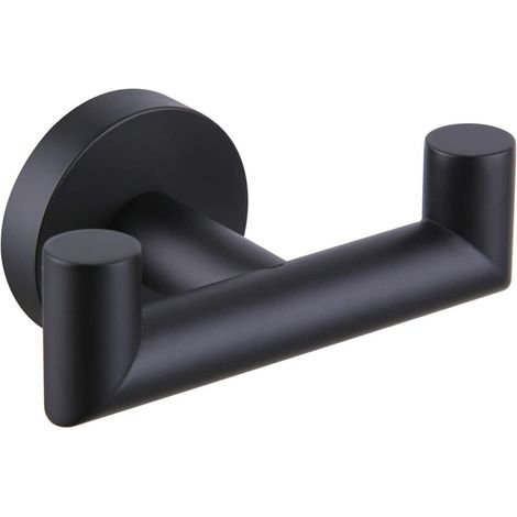 Schwarze, Matte Handtuchhalterung Aus Edelstahl Für Das Badezimmer, Wandmontierter Handtuchhalter