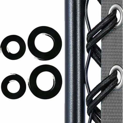Ersatzseil, 4 Universelle Elastische Schnüre Aus Zahn Für Klappbaren Und Neigbaren Zero-gravity-stuhl, Garten-liegestuhl, Liegestuhl (schwarz)