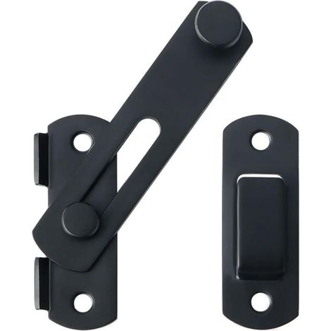 Robustes, Klappbares Türschloss, Sicherheitstürriegel, Schwarz