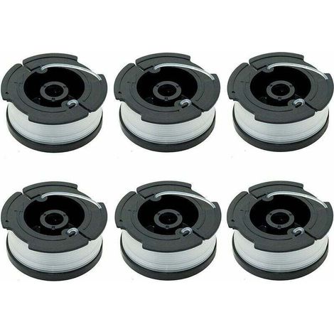 6er-pack A6481 A6485 Spulen Für Black & Decker Rasenmäher – 10 M Fadenlänge – Vorgewickelt Für Optimale Leistung