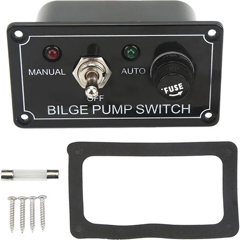 Kippschalter-panel Mit Automatischer Abschaltung Der Bilgenpumpe, Manueller Schalter Für Auto, Yacht Und Wohnmobil