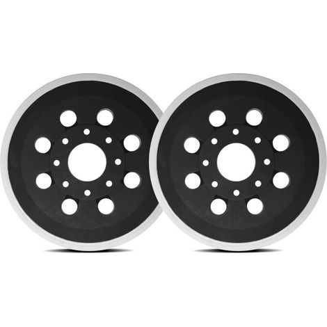 8-loch-schleifteller: 2-teiliges Set Mit Selbsthaftenden Schleifpads, 125 Mm Kompatibler Schleifteller, 8-loch-schleifteller Für Bosch Pex 220 A, Gex 125-1 Ae, Skil 7402/7490, Pex 220 Ae