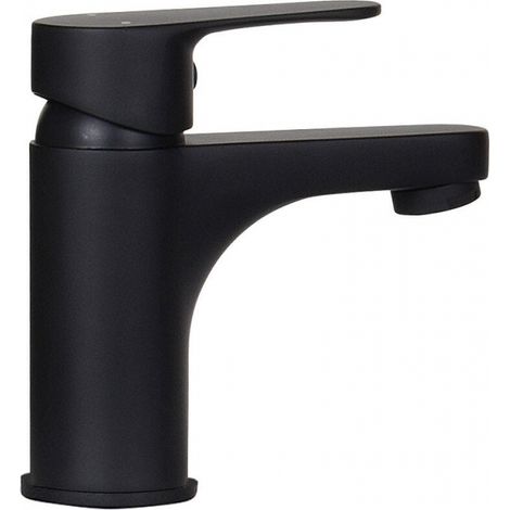 Schwarze Matte Einhebel-waschtischarmatur – Kupfer Und Zinklegierung – Elegantes Finish Für Modernes Badezimmer – Warm- Und Kaltwasser