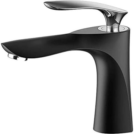 Schwarzes Badezimmer-waschbeckenarmatur, Waschtischmischer Für Badezimmer (mit Schlauch)