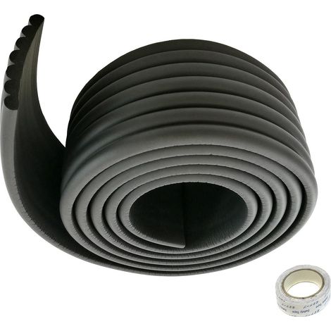 Universelle Schaumstoffrolle 200 Cm X 80 Mm X 8 Mm Dicke, Stoßdämpfender Sicherheitsschaum Für Baby-/kinder-sets. Allgemeiner Stoßschutz, Weich Und Flexibel, Schwarz