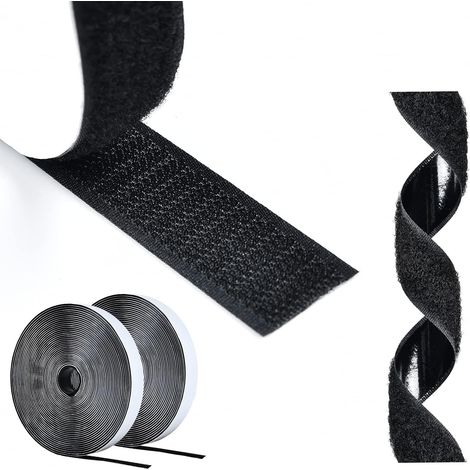 Doppelseitiges Selbstklebendes Klettband, 50 M Selbstklebendes Klettband, 20 Mm Haken- Und Schlaufen-klettband Für Haus, Heimwerken Und Basteln