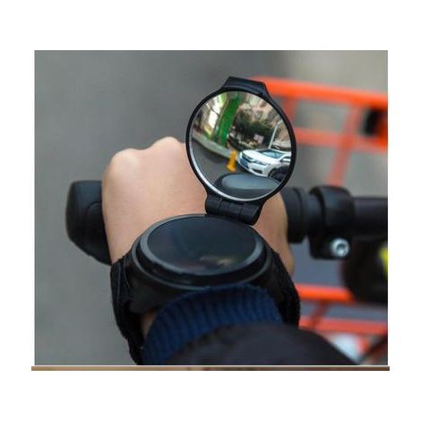 Grand Angle Fahrrad-rückspiegel, Handgelenk-armband-rückspiegel Für Mountainbike Und Rennrad (1er-pack, Tragbar)