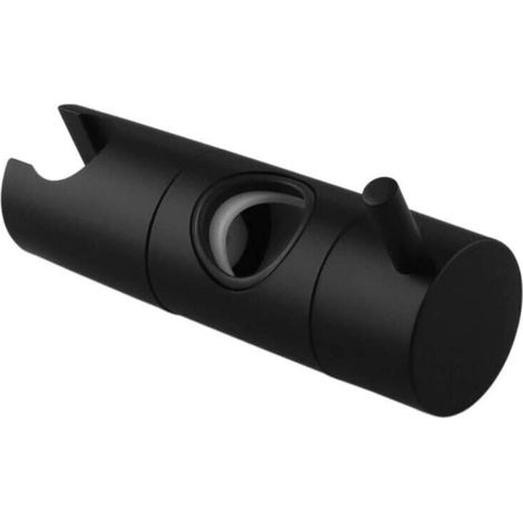 Duschhalterung, 22 Mm Verstellbarer Durchmesser, Verchromt + Abs-kunststoff-duschkopfhalter, Einfache Installation, Geeignet Für Duschstange (rohr Mit 22 Mm Durchmesser, Schwarz Lackiert)
