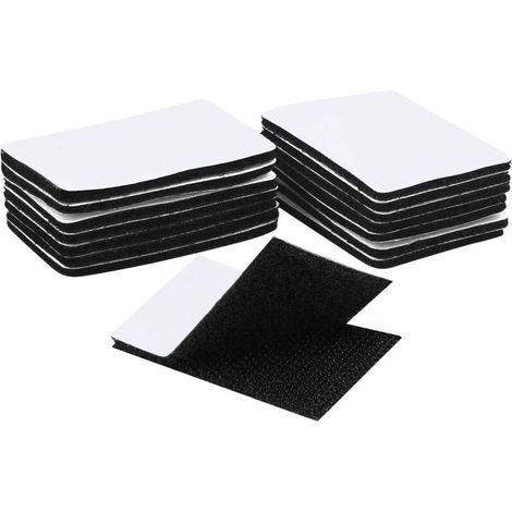 15 Stück Scratch Doppelseitige Klebestreifen, Selbstklebendes Band, Extra Starkes Doppelseitiges Klebeband (rechteck 6 X 4 Cm, Schwarz)
