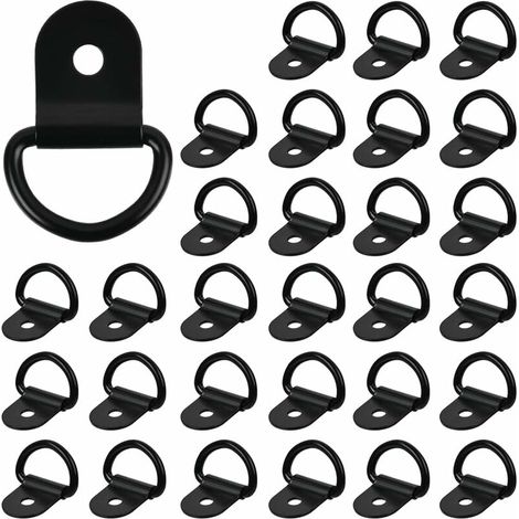30 Stück Zurringe, D-ring Montageösen, Robuste D-ring Zurringe, Lkw-haken, Zurrgurt D-ring Zur Befestigung, Zurringe Für Anhänger, Lkw, Boote Und Autos, 100 Kg