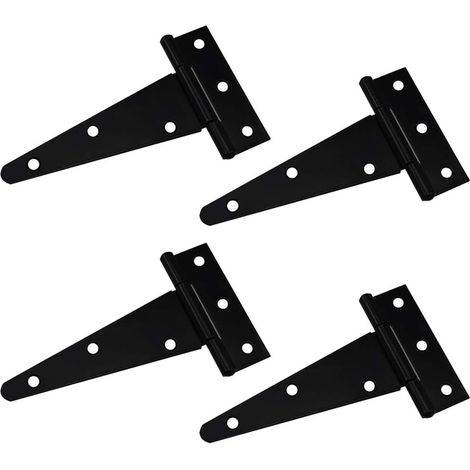 T-scharnier 4 Zoll – Verzinkter Stahl – Breite 63 Mm – Stärke 1,2 Mm – 4er-pack Scharniere Für Möbel Und Türen