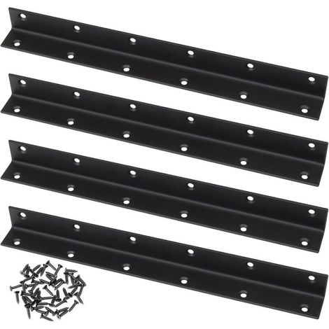 L-winkelverbinder, 4er-set, Gelochter 90-grad-winkel, Robuste Verstärkung Für Holz, Zur Verstärkung, Reparatur, Für Tische, Schränke, Möbel -(201x25x25mm)
