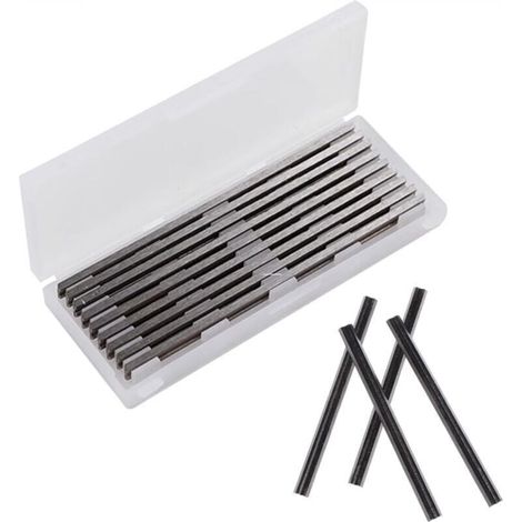 10er Set Elektrohobelklingen, 82mm Hobel, Für Bosch Hss Klingen, 82x5.5x1.2mm, Passend Für Hobel Von Makita, Black & Decker, Bosch, Dewalt Und Elu