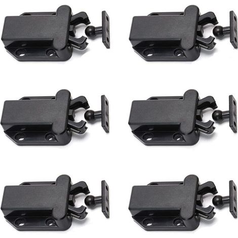 Taktile Schnappverschlüsse Für Schränke, 6 Stück Push-to-open Verschlüsse, Nicht Magnetisch, Für Schubladen, Schranktüren Und Möbel