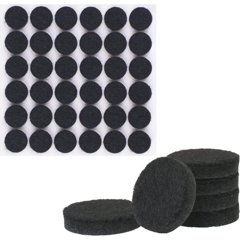 108 Filzgleiter (rund, 15 Mm), Schwarze Selbstklebende Bodenschutz-filzgleiter, 15 Mm Durchmesser, 5 Mm Dicke, Möbelgleiter Für Möbelfüße