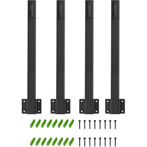 Lntyq 4er-set Lampenpfosten Für Hängelampen, 40 Cm Außenlichterketten, Shuttle-pfosten Für Draußen Mit Haken Für Terrasse, Zaun, Wand, Garten