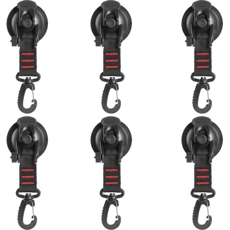 6-teiliges Set Robuster Vakuum-saugnäpfe Mit Haken, Vakuum-saugnapf-haken Für Handtücher In Dusche, Küche Und Bad, Vielseitig Einsetzbare Saugnäpfe Für Camping