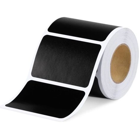 120 Hochwertige, Matte Schwarze Küchenaufkleber Für Töpfe Und Gläser. Leere Kreideetiketten Im Tafel-format Für Gewürzdosen Und Marmeladengläser, 3,5 Cm X 5,5 Cm