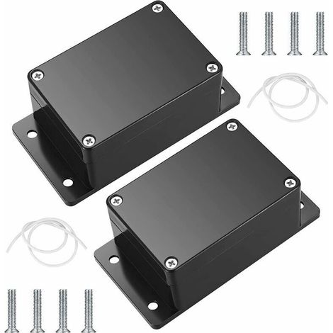 Wasserdichte Abzweigdose Ip65 – 2 Stück 100 X 68 X 50 Mm – Schwarzes Abs Für Innen- Und Außeninstallationen – Optimaler Kabelschutz