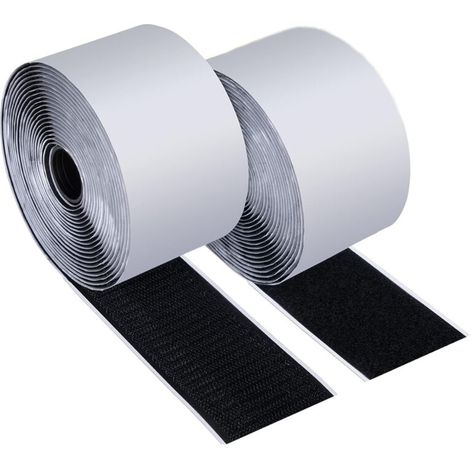 Scratch Großes Aufkleberband, 5m × 50mm Extra Starkes Selbstklebendes Band, 5m Haken-und-schlaufen-klebeband Doppelseitig, Klebebandrolle Mit Starker Haftung Zum Organisieren Und Zusammenhalten Von Ge