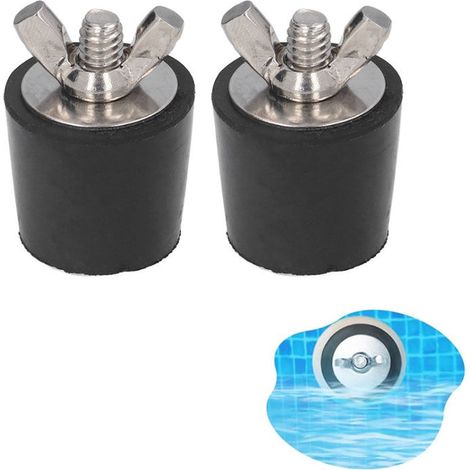 Gummi-frostschutzstopfen Für Pool – 2er Set – Durchmesser 25 Mm – Edelstahlschrauben – Effektive Überwinterung
