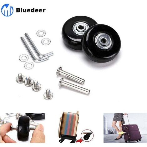 Rollen Für Koffer, Gepäckrollen Reparatur Rolle Schwerlast 50mm Leise Gummi Universal Schwenkrad Ersatz Rad Transport Ersatzrolle 2 Stück Für Koffer/gepäck/rucksack/reisen