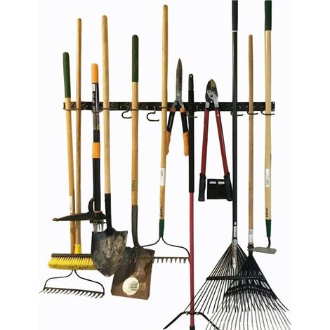 Verstellbares Aufbewahrungssystem, 120 Cm, Wandhalterungen Für Werkzeuge, Wandorganizer Für Werkzeuge, Garage-organizer, Gartenwerkzeug-organizer, Ideal Für Die Garagenaufbewahrung