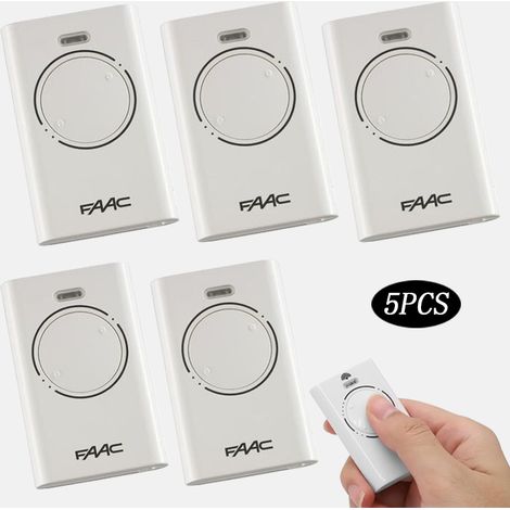 2-kanal-fernbedienung 868 Mhz – Rolling Code – 3v Stromversorgung Mit Cr2032-batterien – 5er-pack Schwarze Fernbedienungen