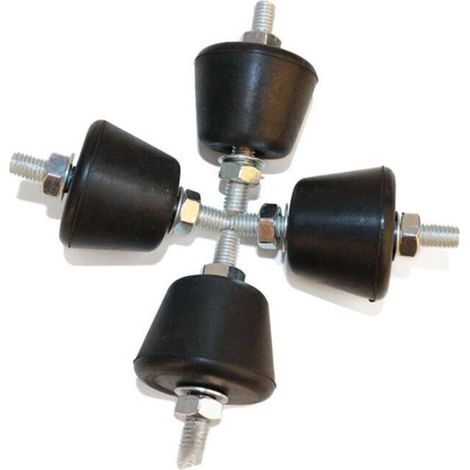 Schwingungsdämpfende Füße Für Wand-split-klimaanlage – Tragfähigkeit 70 Kg – Massiver Gummi – Reduzierung Der Resonanz – 4er-pack