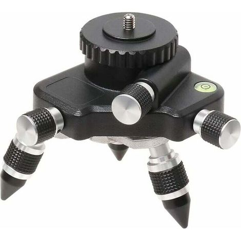 Laser-niveau-adapter – 360° Drehbare Basis Für Laser-niveau-stativanschluss, Schwenkbare Stativbasis Für Niveau-adapter Mit 6,35 Mm Und 5/8 Zoll