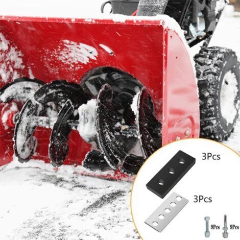 Universelles Schneefräsen-turbinen-modifikationsset, 3 Klingen, 1/4 Zoll, Edelstahl 304 Modifikationskit/schneefräsen-turbinengummi, Verhindert Verstopfungen